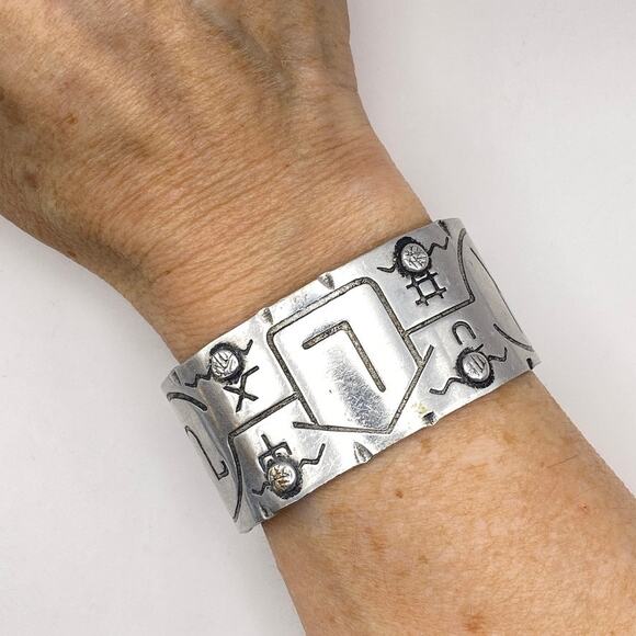 NELSON B. BOONE Aluminum Cuff Bracelet Ranch Cattle Promotional Branding Western - Picture 4 of 13